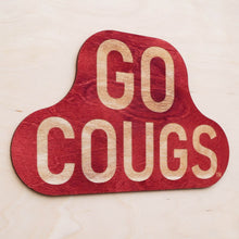 Load image into Gallery viewer, Go Cougs Wooden Sign - Cougkie.com