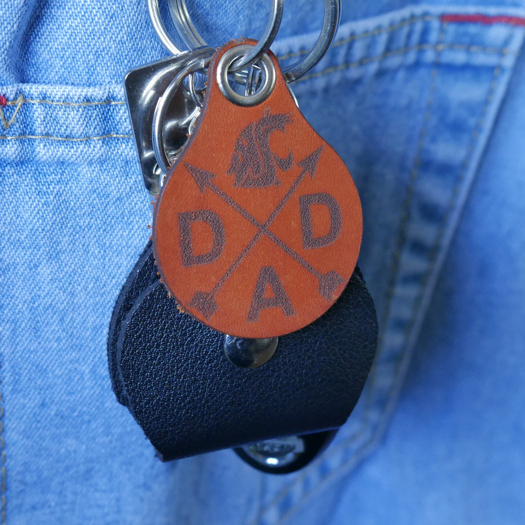 WSU DAD Keychain Key Tag