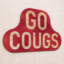 Load image into Gallery viewer, Go Cougs Wooden Sign

