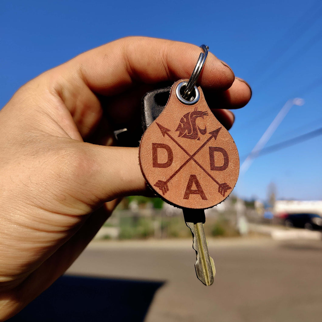 WSU DAD Keychain Key Tag